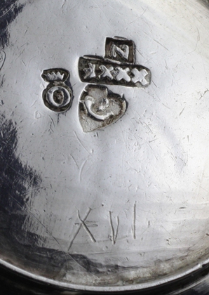 Copy of 18th Century Dutch Silver Miniature Chamber Pot - Van Geffen